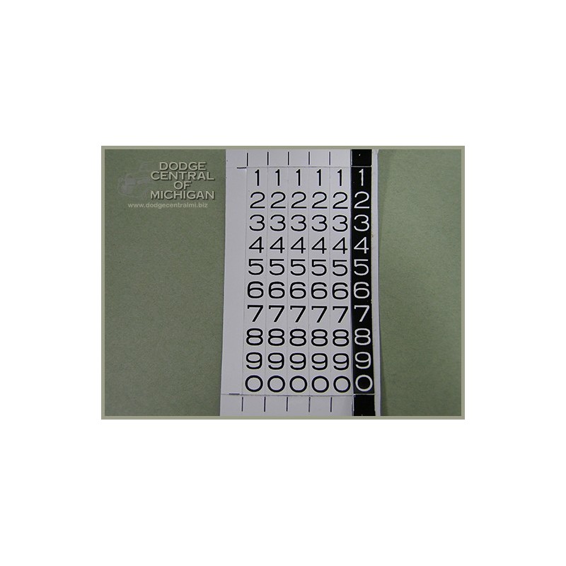 G-517 - Odometer numbers (tape)