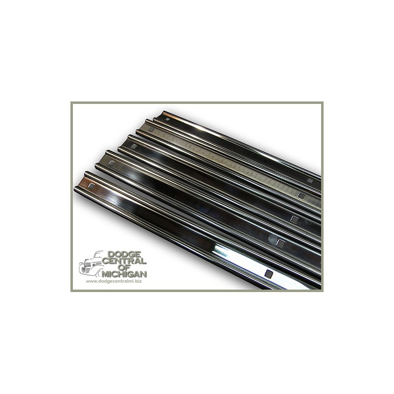 BP-232-76 Bed Strips (7) polished Stainless steel  76" 53-80